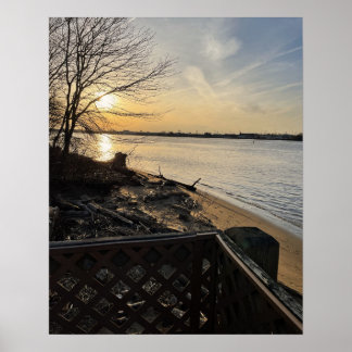 Sunset Waterscape Photo Poster