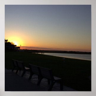 Sunset Waterscape Photo Poster
