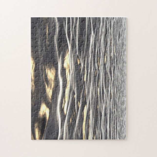 sunset waves jigsaw puzzle (Vertical)