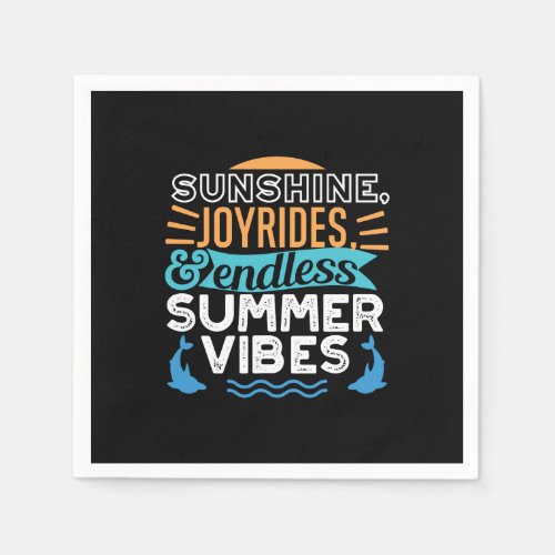 Sunset Waves  Summer Adventures _ Cool Summer Napkins