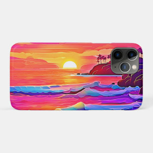 Sunset Waves: Vivid Coastal Dream iPhone 11 Pro Case