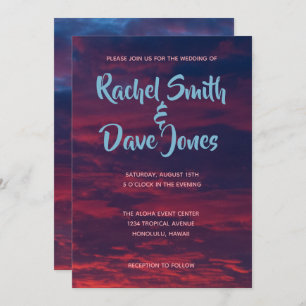 Sunset Wedding Invitation