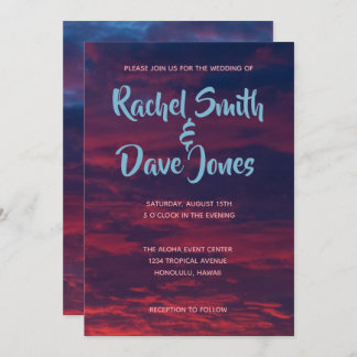 Sunset Wedding Invitation