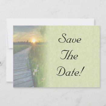 Sunset Wedding Save The Date Invitation by Lasting__Impressions at Zazzle