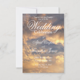 Sunset Wedding wedding card