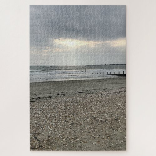 Sunset West Wittering Beach Chichester Sussex UK Jigsaw Puzzle