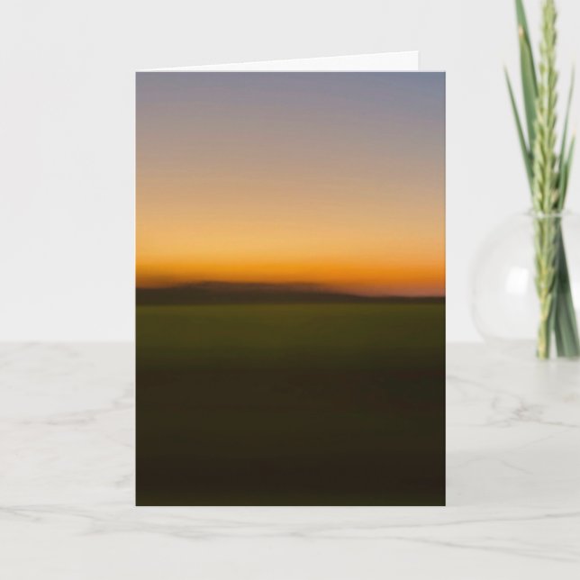 Sunset while passing through southern Illinois Card (Front)