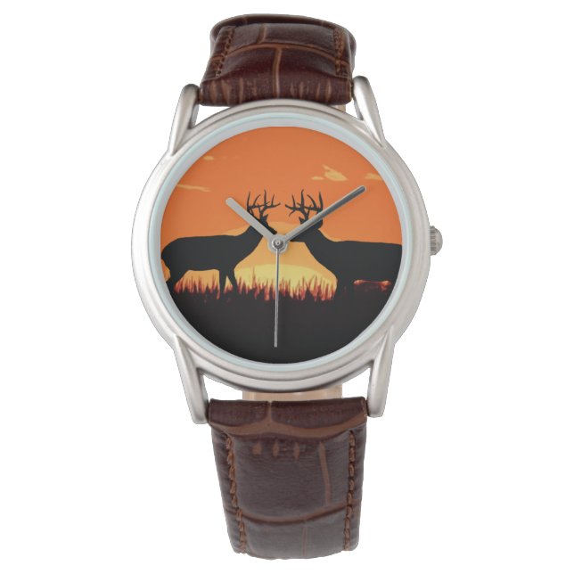 Sunset Whitetail Deer  Watch (Front)