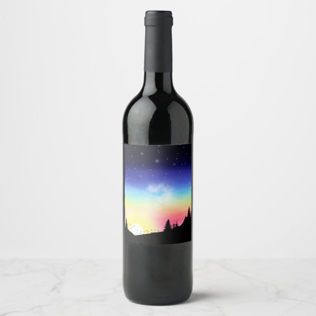 Sunset Wine Label (Front)