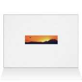 Sunset with bird -Beginning is Always Today (Inside Horizontal (Top))