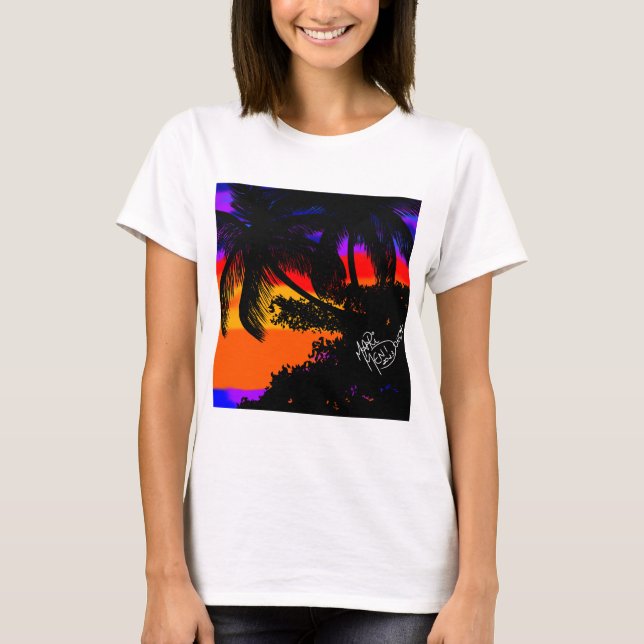 Sunset with coconut T-Shirt (Front)