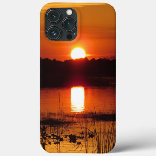 Sunset with reflection iPhone 13 pro max case