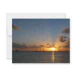Sunset with Sailboats Tropical Landscape Photo