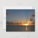 Sunset with Sailboats Tropical Landscape Photo