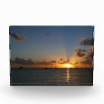 Sunset with Sailboats Tropical Landscape Photo Acrylic Award