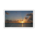 Sunset with Sailboats Tropical Landscape Photo Acrylic Tray