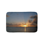 Sunset with Sailboats Tropical Landscape Photo Bath Mat