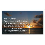Sunset with Sailboats Tropical Landscape Photo Business Card Magnet