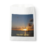 Sunset with Sailboats Tropical Landscape Photo Favor Bag