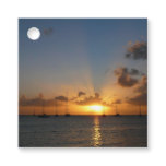Sunset with Sailboats Tropical Landscape Photo Favor Tags