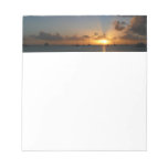 Sunset with Sailboats Tropical Landscape Photo Notepad
