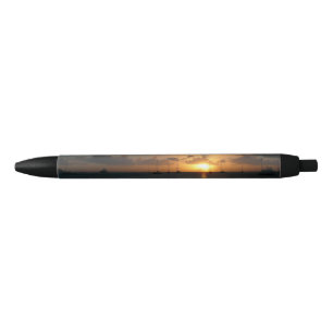 Sunset with Sailboats Tropical Landscape Photo Pen