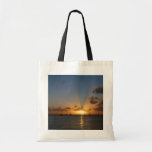 Sunset with Sailboats Tropical Landscape Photo Tote Bag