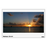 Sunset with Sailboats Tropical Landscape Photo Wall Sticker