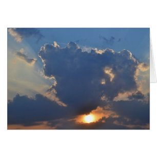 Sunset with Teacup Cloud Formation by STaylor Cards