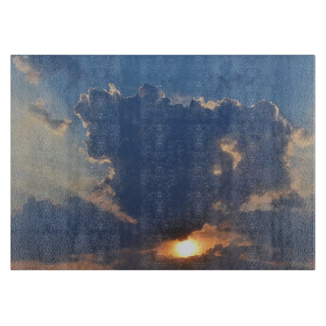 Sunset with Teacup Cloud Formation by STaylor Cutting Board (Front)