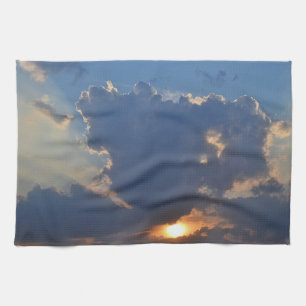 Sunset with Teacup Cloud Formation by STaylor Towel