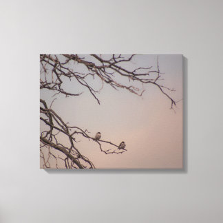 Sunset with the Shrikes Canvas Print