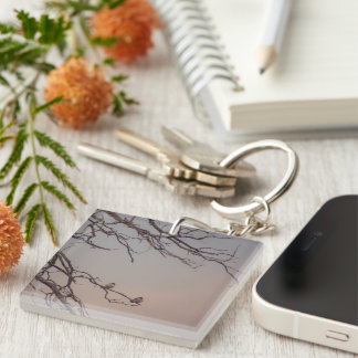 Sunset with the Shrikes Keychain