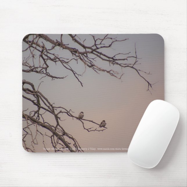 Sunset with the Shrikes Mouse Pad (With Mouse)