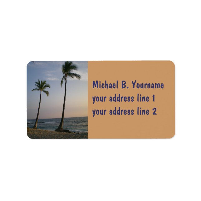 Sunset With Trade Winds Label (Front)