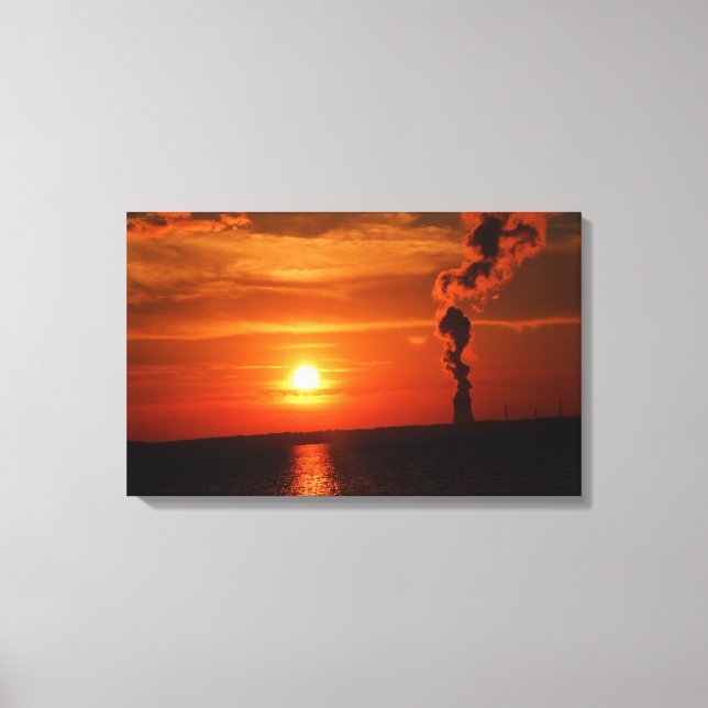 Sunset Wrapped Canvas Print (Front)