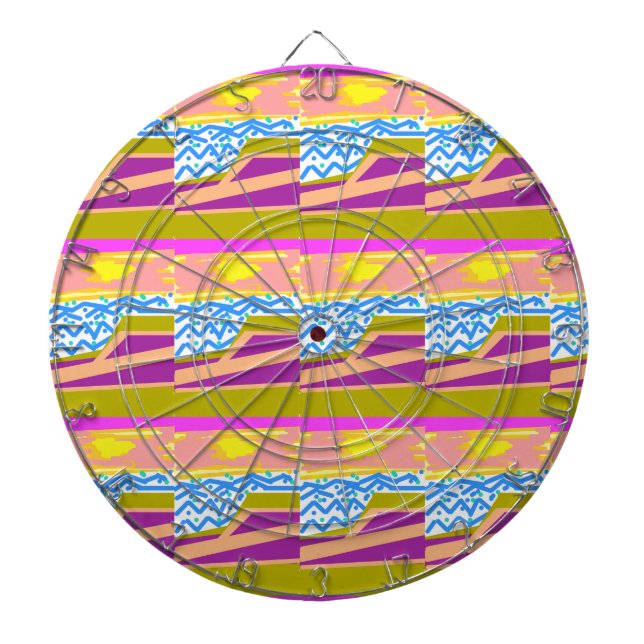 Sunset Yacht Waves  Dart Board (Front)