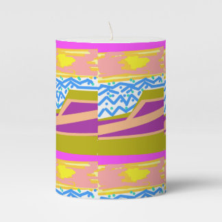 Sunset Yacht Waves  Pillar Candle