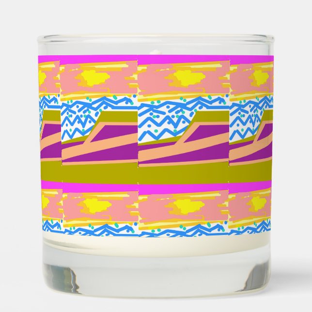 Sunset Yacht Waves Scented Jar Candle (Front)