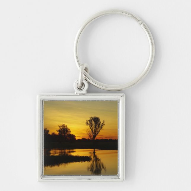 Sunset, Yellow Water Billabong Keychain (Front)