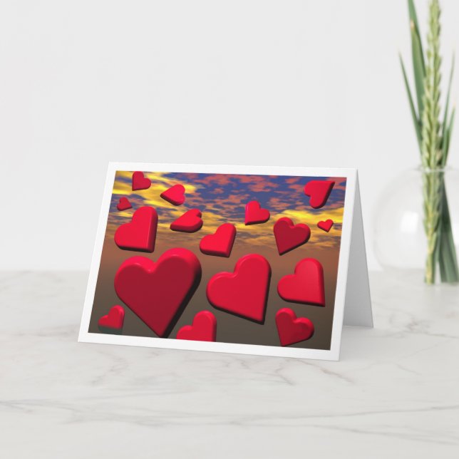 SunsetHearts Holiday Card (Front)