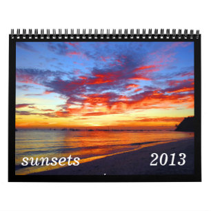 sunsets 2013 calendar