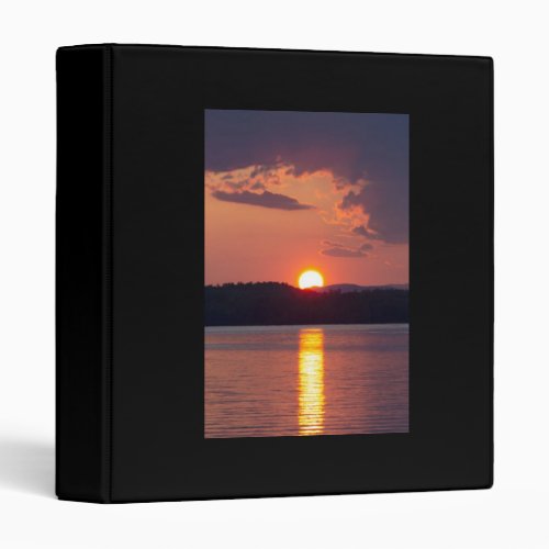 SUNSETS AT BEACH LOVERS 3 RING BINDER