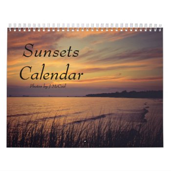 Sunsets Calendar by jonicool at Zazzle