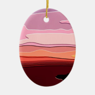 SUNSETS CERAMIC ORNAMENT