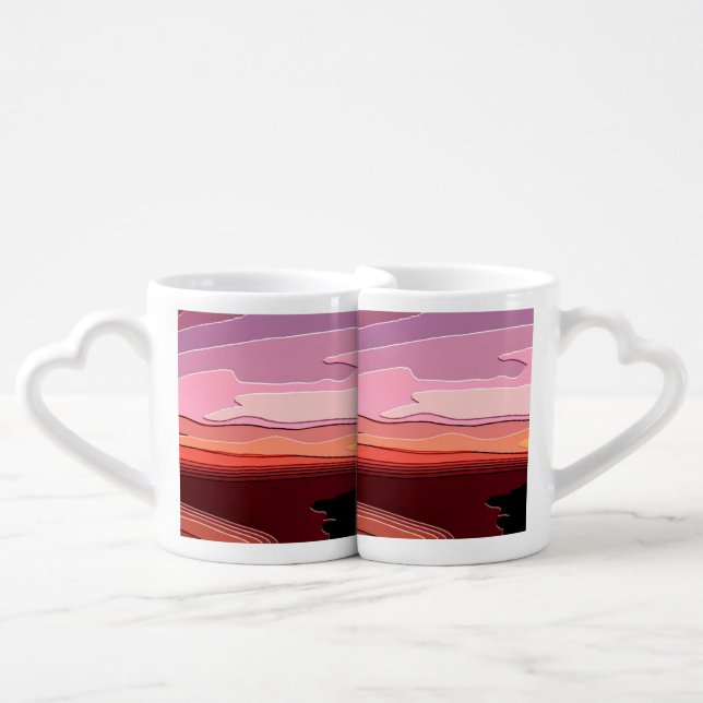 SUNSETS COFFEE MUG SET (Front Nesting)