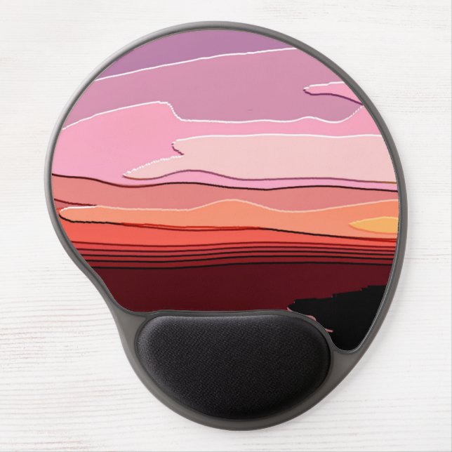 SUNSETS GEL MOUSE PAD (Front)