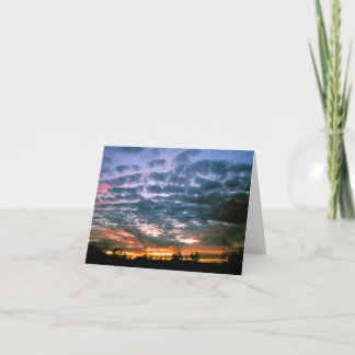 Sunsets in Alberta Thank You Card