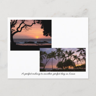 Sunsets in Kona Postcard