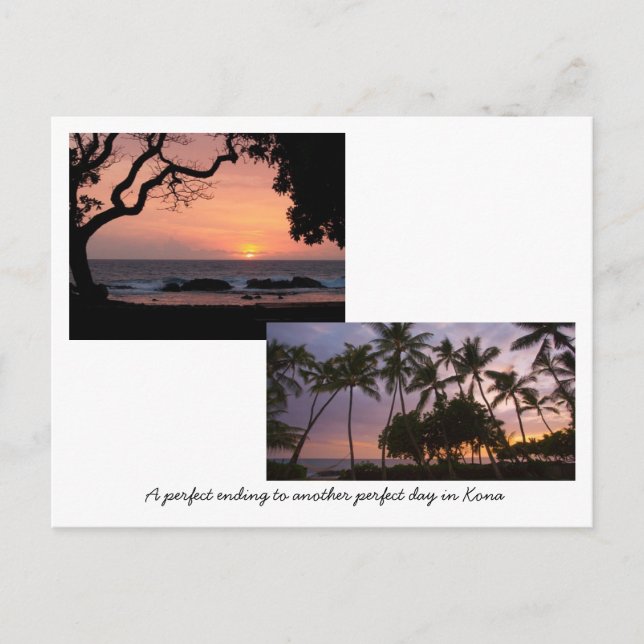 Sunsets in Kona Postcard (Front)